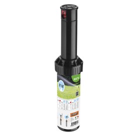 Claber 87320 Adjustable Sprinkler with Interchangeable nozzles, Nero/Arancione/Grigio, 70x55x150 cm