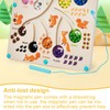 SRJQXH Magnetic Maze Game, Magnetic Ball Maze, Wooden Labyrinth Game,