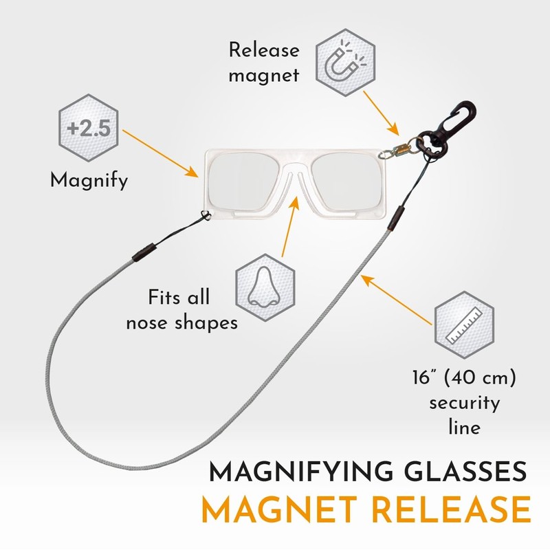 HIPPO OUTDOOR Fly fishing glasses with magnet release 8276