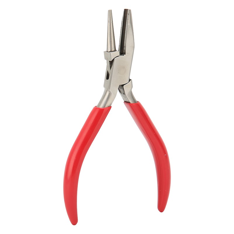 Jewelry Plier Slotted High Carbon Steel Rubber Handle Wire Bending