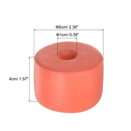 PATIKIL 1.57x2.36 Inch Deep Water Fishing Float, 2 Pack 70g Foam Marker Buoy for Trail Markers Dock Floats Kayak Boats Swim, Orange