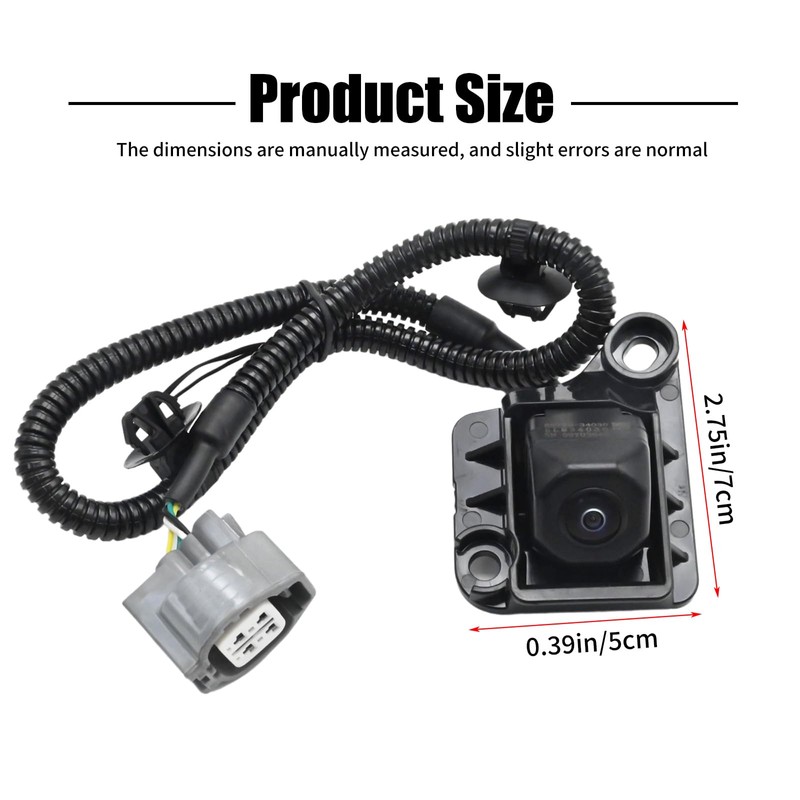 Saihisday 86790-34030 Rear View Backup Camera with Harness Replacement for