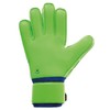 uhlsport Tensiongreen Supersoft Goalkeeper Gloves Men's, Dark Grey/Fluo Green/Marin, 8.5