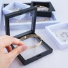QLFJ-FurDec 40 PCS Floating Display Case, 3D Challenge Coin Display