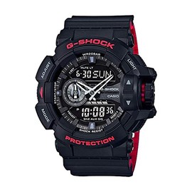 Casio G-Shock GA-400HR Black/Red Layer Series - Black / One Size, Modern