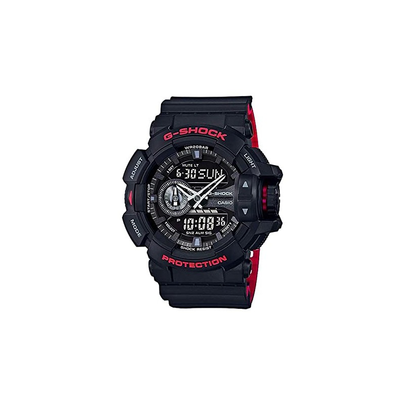 Casio G-Shock GA-400HR Black/Red Layer Series - Black / One