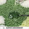 Plants Bathroom Mat Cute Absorbent Bath Rug Non Slip and