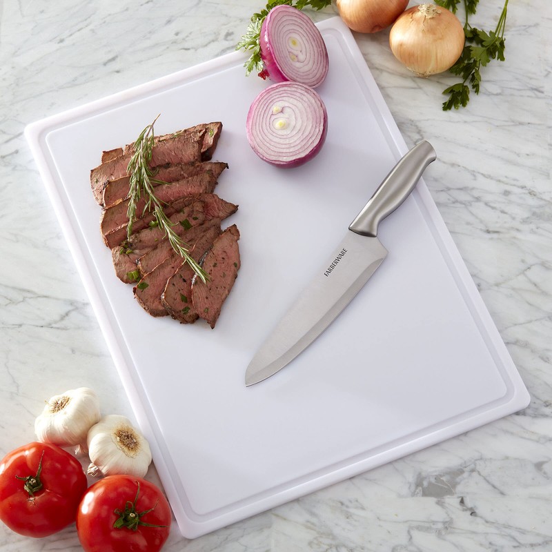 FARBERWARE Extra-Large Plastic Cutting Board, 15x20 Inch Dishwasher-Safe Chopping Board
