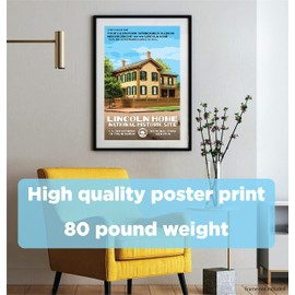 Lincoln Home, National Historic Site, Illinois - WPA-Style Poster - 13" x 19" Original by Rob Decker
