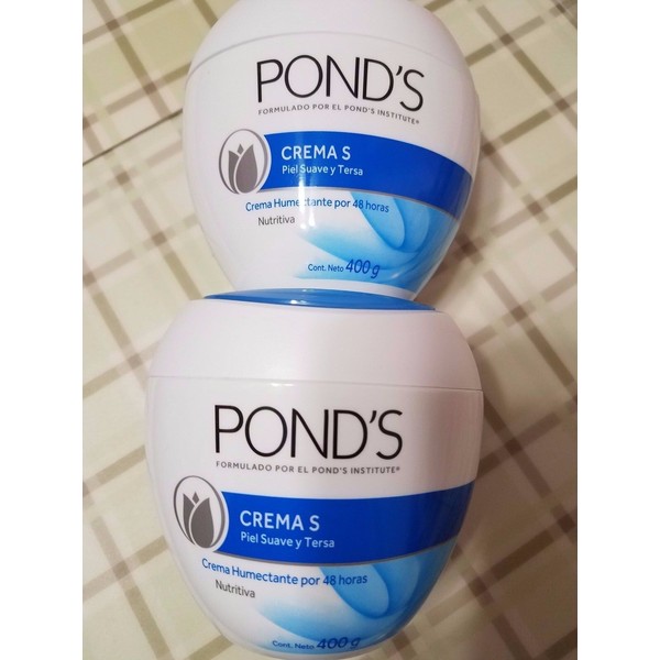 POND'S 2  POND'S S CREAM (PACK OF 2) 14 OZ EA FACE AND BODY  400 GR EA ALL SKIN