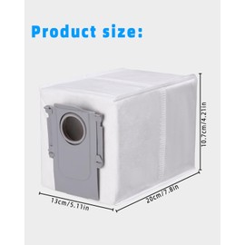 SOBEAU 20 St1ck Staubbeutel Zubeh?rset f1r Roborock Q Revo/Qrevo Pro/Qrevo MaxV/Qrevo S/Qrevo master Roboter,Ersatzbeutel Zubeh?rset Staubsaugerbeutel Ersatzteile