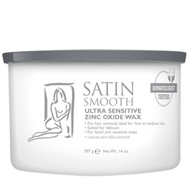 Satin Smooth BARBER BEAUTY SALON SATIN SMOOTH CAN WAX HAIR REMOVAL ULTRA SENSITIVE ZINC OXIDE