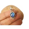 Art Gecko 925 Sterling Silver Fiery Oval Labradorite Pendant, Stone,