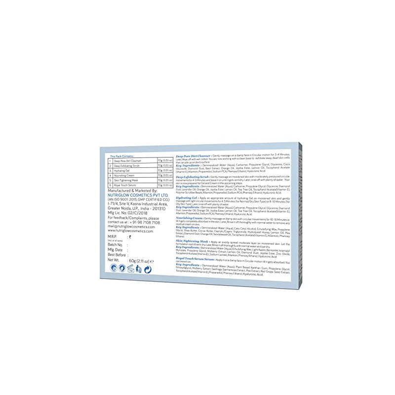 NUTRIGLOW NATURAL'S Advanced Pro Formula Diamond Radiance Facial Kit For