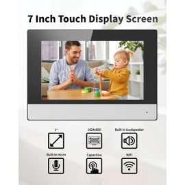 DS-KH6320-WTE1 HIK IP Based Video Door Phone/Bell Network Indoor Station 7-inch Colorful TFT Screen Built-in Microphone&Loudspeaker,Remote Unlock,No Monthly Fees,Standard PoE