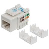 Jack Keystone Cat6 RJ45 UTP Blanco De Impacto 8P8C Para