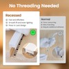 Muzata 16.5FT/5M Spotless Silicone LED Channel White Bendable LED Diffuser