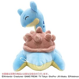 Ensky Pokémon Mofufude Pillow, Laplace, Approx. 8.3 x 6.7 x 7.3 inches (210 x 170 x 185 mm), Polyester