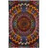 Sunshine Joy 3D Rainbow Cat Tapestry Tie Dye Kitty Mandala