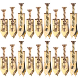 PAGOW 36 Pcs Self-Drilling Anchors, Anchors and Screws for Heavy Duty, Metal Screw Anchors Kit, No Drill and Holes in Wall (3 Sizes)