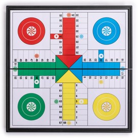 Magnetic Ludo Travel Game Set – 9.8" Folding Board for Classic Portable Strategy Play – Yellow Mountain Imports