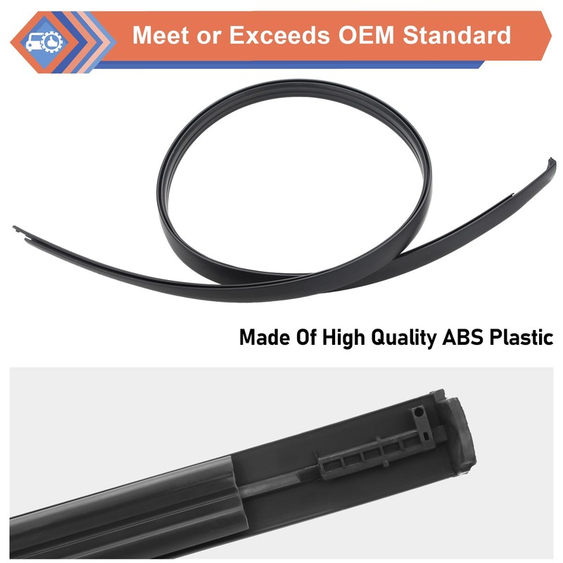 ZONFANT Pair Roof Molding Drip Weatherstrip Compatible with 2007-2021 Tundra