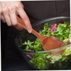 SHOWERORO 1 Set Wooden Salad Servers Spatula Fork Mixing Spoon
