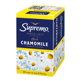 Supremo Chamomile Herbal Infusion - 20 Tea Bags [Multipack available] - 6