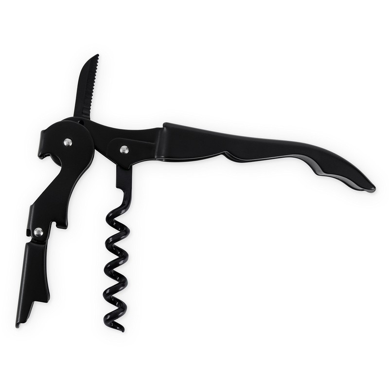 True Decor Truetap: Double-Hinged Corkscrew Wine Bottle Opener, One Size,
