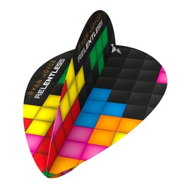 Mission Darts Ryan Joyce Premium Extra Strong 100 Micron Pear Shape Dart Flights (3 Sets of 3 Flights, Multi-Colour) (3XF3771)