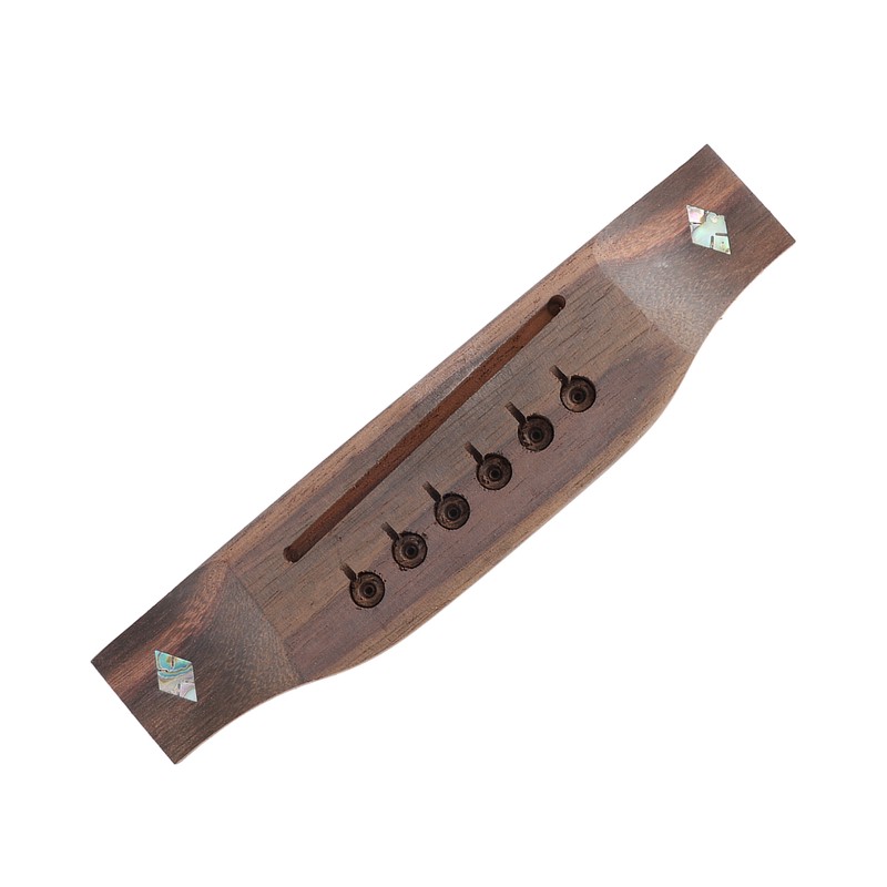 Acoustic Guitar Bridge Rosewood Pre Drilled Precisely Cut Folk Guitar
