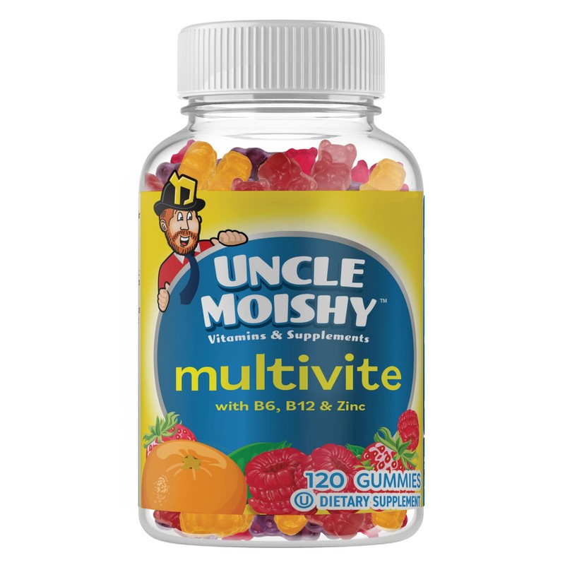 Uncle Moishy Childrens Multi-Vitamin Mineral Jellies with Choline - 120