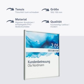 Logistic Sign System Tenuis Office Door Sign (150/150mm)