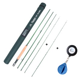 Maxcatch 3-12wt Medium-Fast Action Premier Fly Fishing Rod-IM8 Carbon Blank for High Performance,with AA Cork Grip Hard Chromed Guides (Premier Series+Extra Tip+Rod Clip, 8'4'' 3wt 4sec, M.Fast)