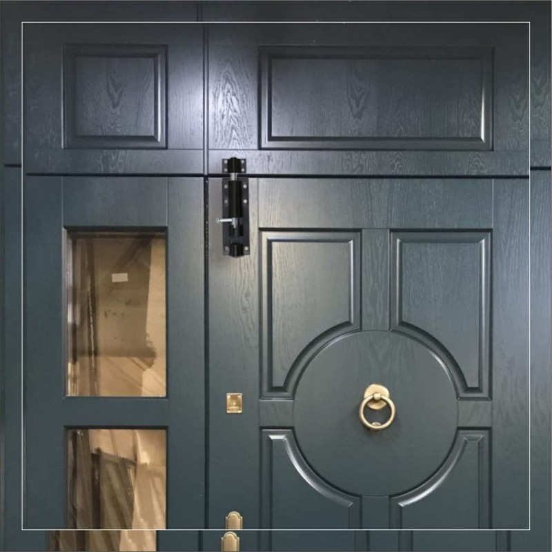 Tower Bolt Heavy Duty Straight Black Lock Slide Gate Door