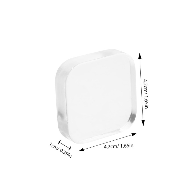 Ciieeo 6Pcs Transparent PU Door Stopper Wall Protector for Door
