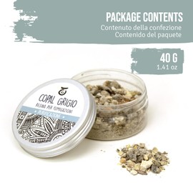 Copal Grey Incense Sticks from Ecuador - Fresh Resin and Balsamics for Sublimation Burners - Natural Incense Sticks Ideal for Rituals and Ceremonies - Pack of 40 g