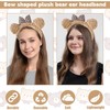 JazSwirl Bear Ears Headband, Cute Animal Ears Headband, Makeup Face