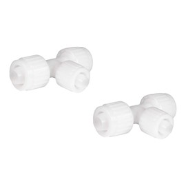 RecPro RV Plumbing Hardware | 06830 | 1/2" Compression to 3/8" Compression Reducing Tee Adapter | Pex Pipe/Tubing Fittings (2 Fittings)