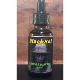 Black `Sol Beard Oil 1oz / with Eucalyptus Scent