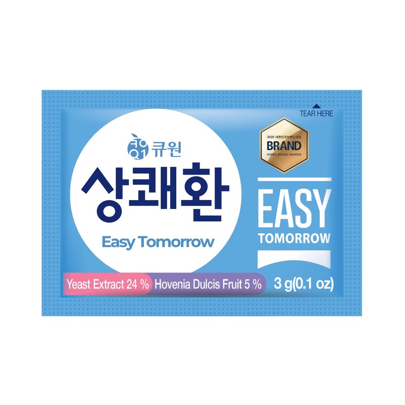 Q.one Easy-Tomorrow After drink 0.1oz(3g) x 20packs 상쾌환
