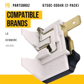 PartsBroz 6750C-0004R Compressor Overload Protector (2-Pack) - Compatible With LG Kenmore Refrigerator - Replaces AP4651578 1268273 PS3529535 LFX25971ST