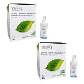 Excelsior Laundry Detergent with Stain Remover - Concentrated Liquid - Fresh Scent - Eco-Friendly, Biodegradable, Solvent, and Phosphate Free 3 Liter 2-Pack