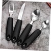 Ciieeo 1 Set Adaptive Utensils for Elderly and Disabled Weighted