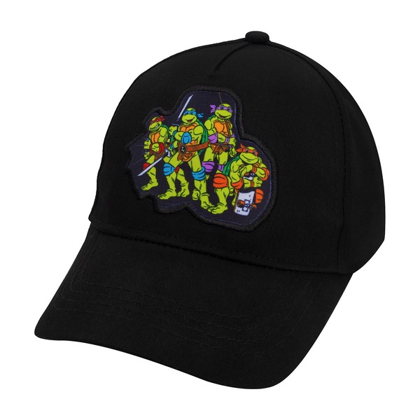 Teenage Mutant Ninja Turtles Baseball Cap, TMNT Baseball Hat for Boys, Ninja Turtles Kid Hat, Adjustable Cotton Hat Black