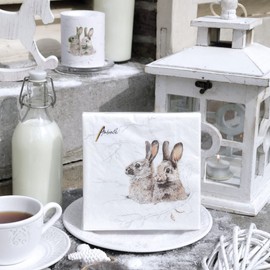 Serviette 'Schneehase' 20 Stück