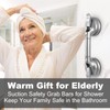 Heavy Duty Suction Shower Grab Bar - Toilet Bathroom Bathtub