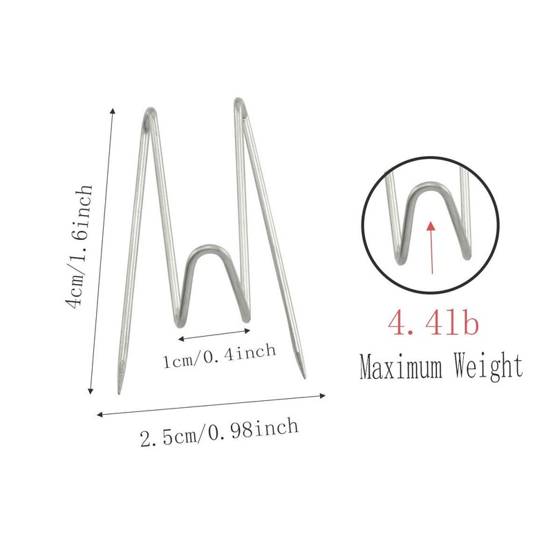 Batino 24pcs Panel Wall Wire Hooks Cubicle Fabric Panel Wall