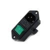 Semetall Inlet Module Plug 3 Pin IEC320 C14 Power Socket