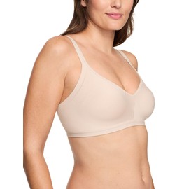 Warner's Women's Easy Does It Underarm-Smoothing with Seamless Stretch Wireless Lightly Lined Comfort Bra Rm3911a, Butterscotch, 3X-Large